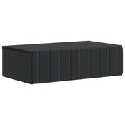 Tavolino da Parete Laterale Nero 59 x 34,5 x 17 cm