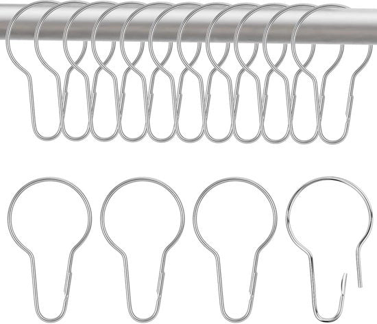 Raccordi per tenda doccia 26 pezzi - 70 x 40 mm - Grappe per tenda - Raccordi per bagno - Design unico con chiusura a click - Facili da utilizzare