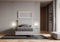 Letto Matrimoniale Large 180x210 cm Senza Rete Focus Bianco