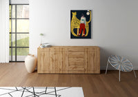 Madia 3 Ante e 3 Cassetti 200x40x83,5 cm Elios Quercia Natura