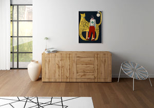 Madia 3 Ante e 3 Cassetti 200x40x83,5 cm Elios Quercia Natura