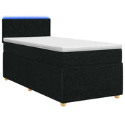 Letto box spring con materasso Nero 80 x 200 cm Tessuto 3452808