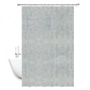 Trade Shop - Tenda Doccia Vasca Antimuffa Impermeabile Grigio Bianco 180 X 220cm Anelli 52131 -