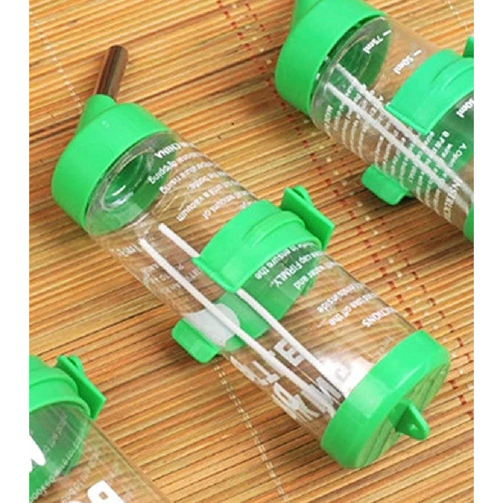 Trade Shop - Borraccia Criceti Piccoli Animali 125ml Acciaio Plastica Design Sfera Antigoccia -