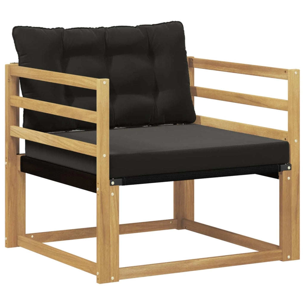 Set di divani da esterno-Sofa da giardino Legno di Acacia Massello e Textilene 275323