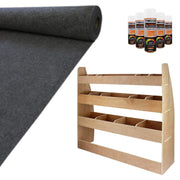 Tappezzeria Camper Furgone Grigio Scuro & Scaffale per VW Caddy SWB