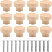 Set di maniglie in legno da 12 - 35 x 26 mm per cassetti e comò
