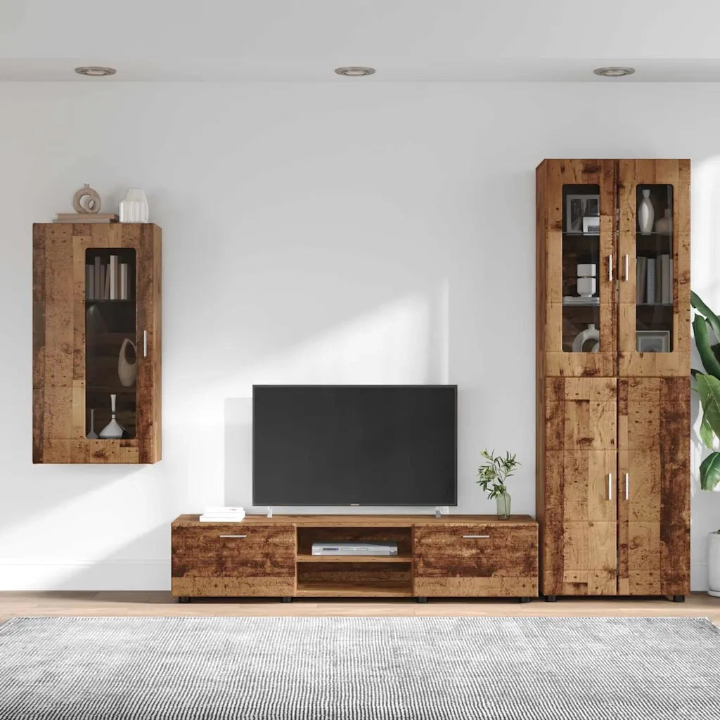 Set mobile TV FLORIN 3 pcs Legno vecchio Legno multistrato