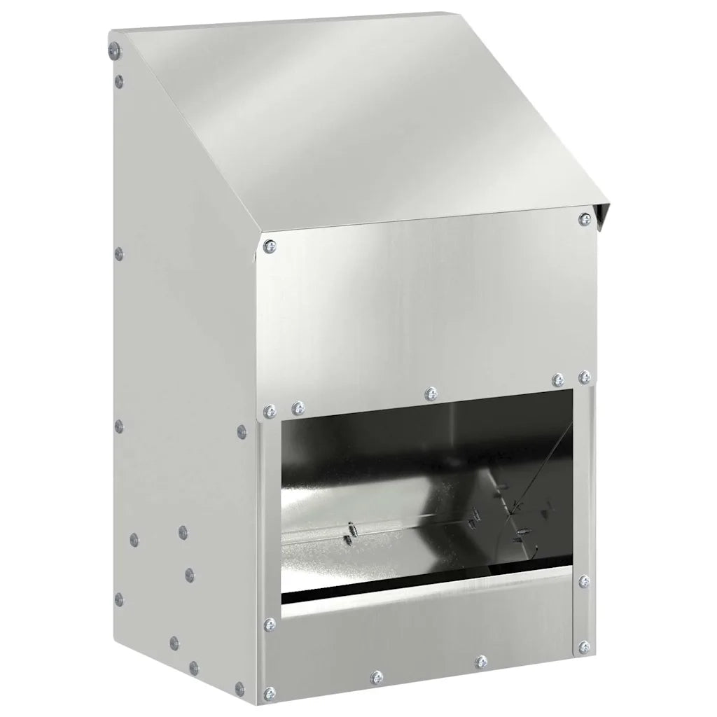 Feeder per pollo Argento 21 x 16 x 33 cm Acciaio zincato 874665