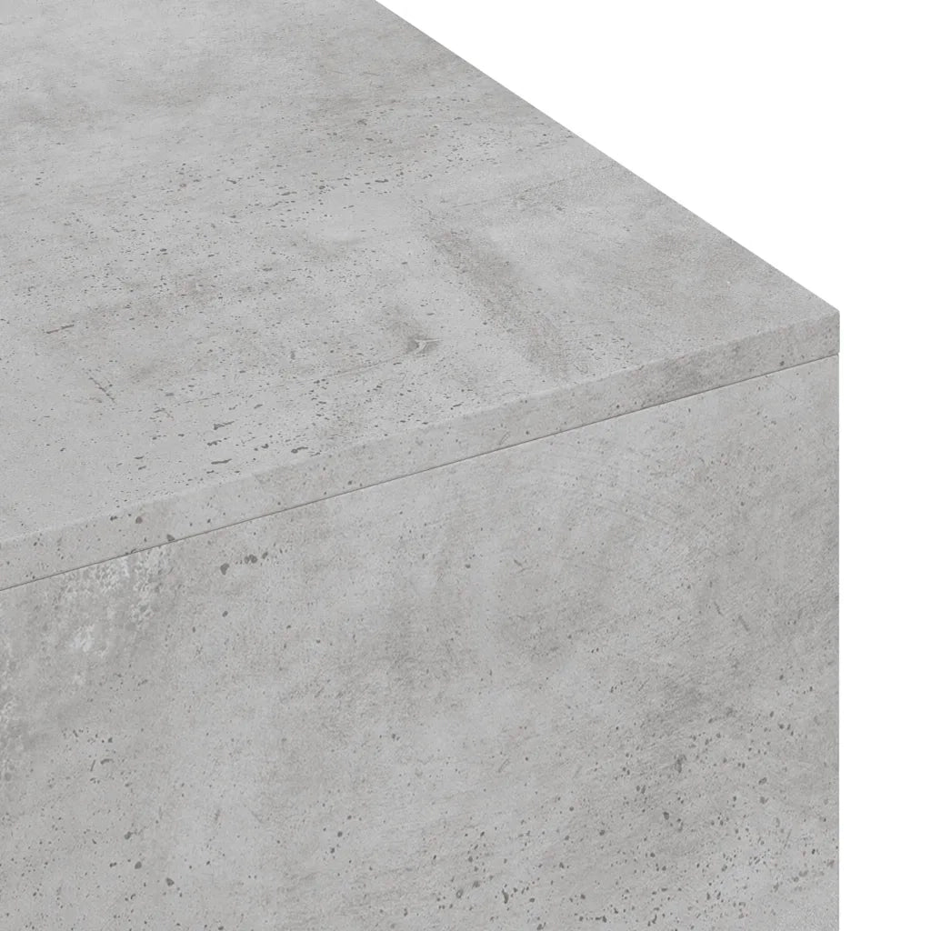 Tavolino salotto | Tavolino da caff¨¨ | Tavolino da Soggiorno Grigio Cemento 100x49,5x31cm Legno Multistrato