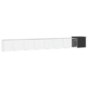 Recinto per pollaio in acciaio zincato antracite 800 x 91 x 100 cm 02_0043934