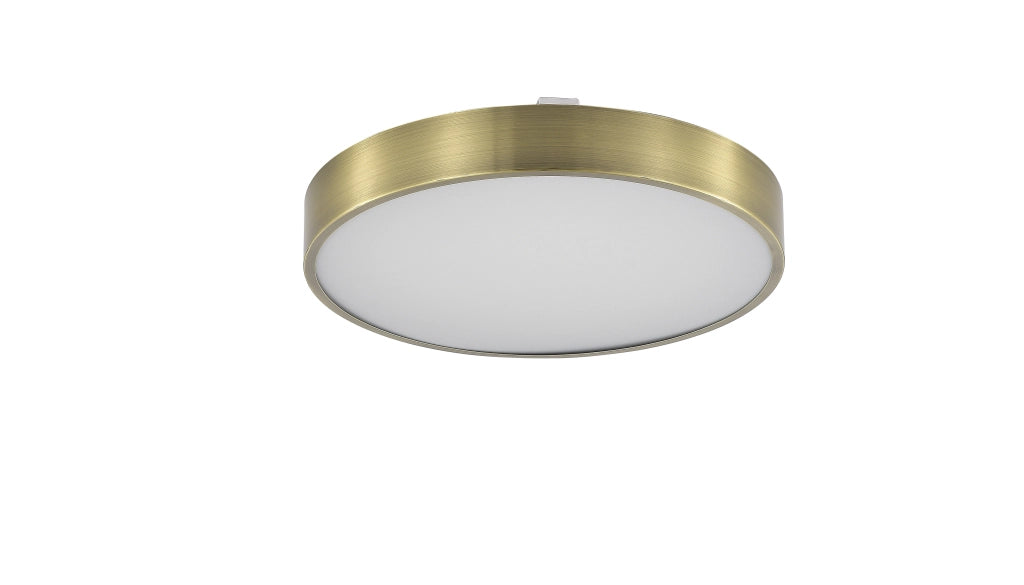 Plafon LED moderno Ø50 ottone/bianco telecomando CCT 50W Zuma Line