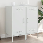 vidaXL Credenze 2 pz Bianche 36x39x79 cm in Acciaio