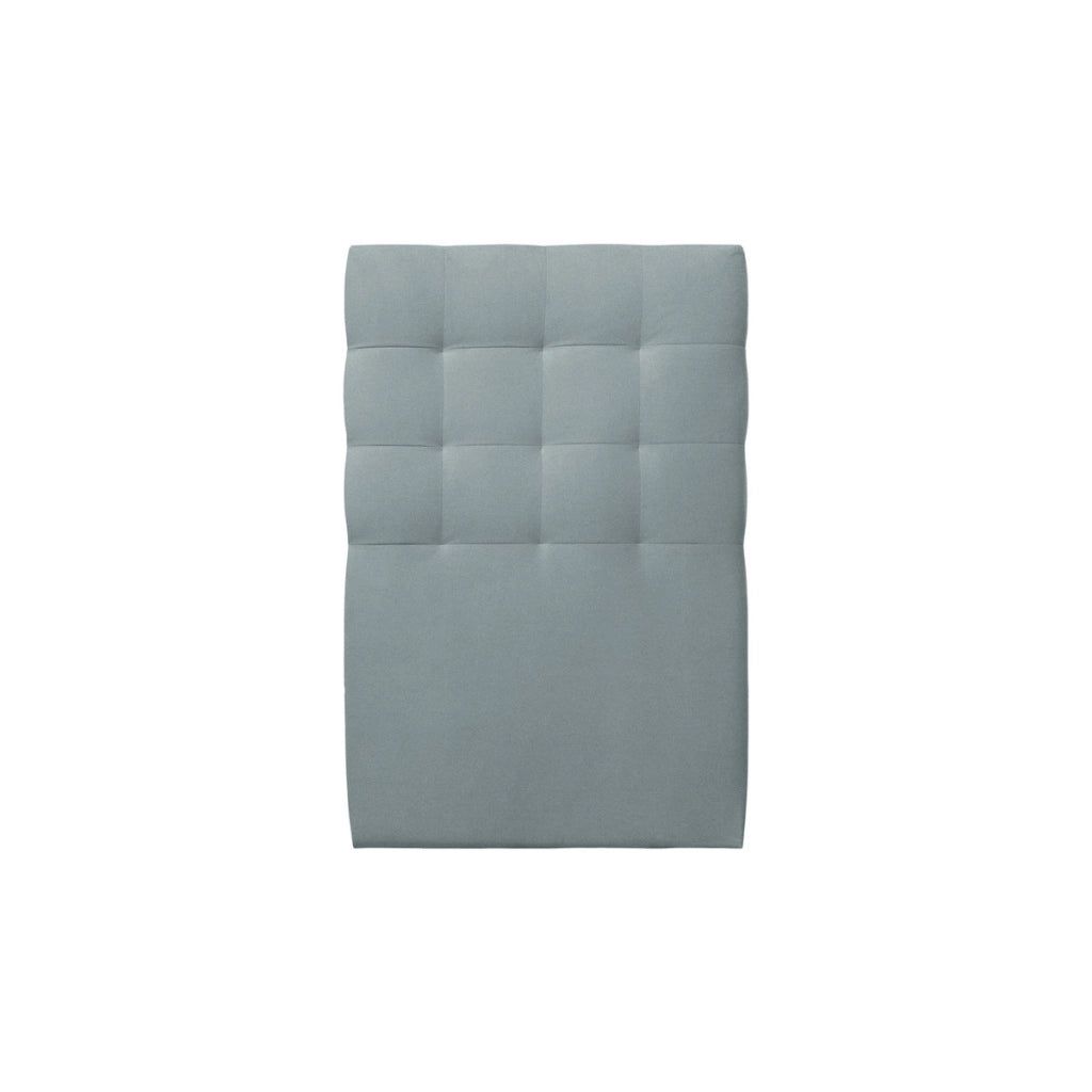 Letto 90x190 cm con testata imbottita - Tessuto velluto