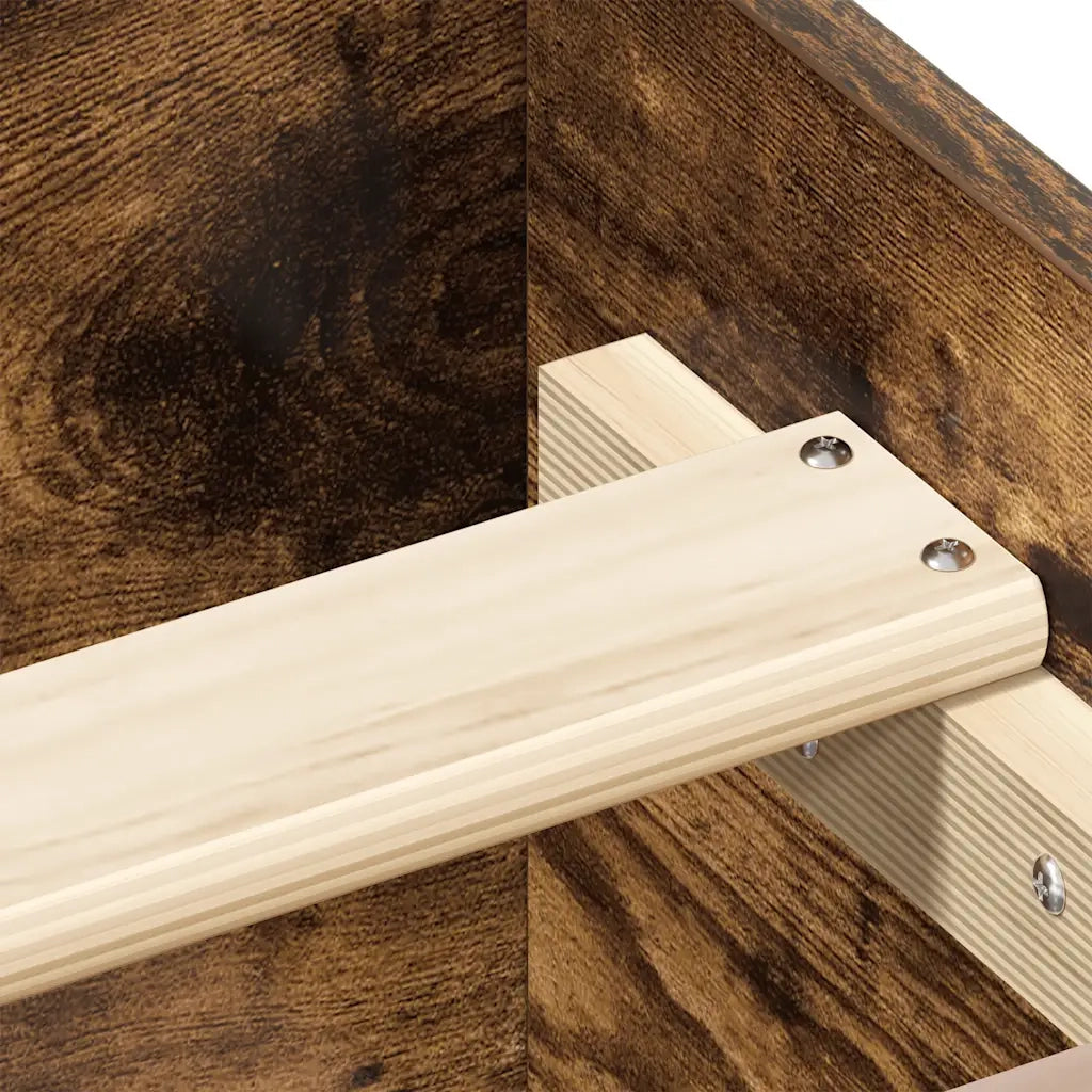 Giroletto senza Materasso Rovere Fumo 90x200 cm in Truciolato 835929