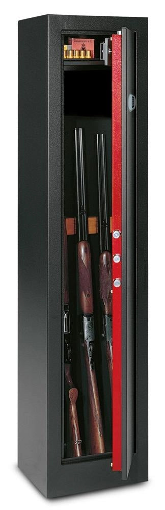 Fuciliera Portafucili Digitale per 11 Armi con Tesoretto Serie Riv. Legno Technomax - 1605X625X370Mm