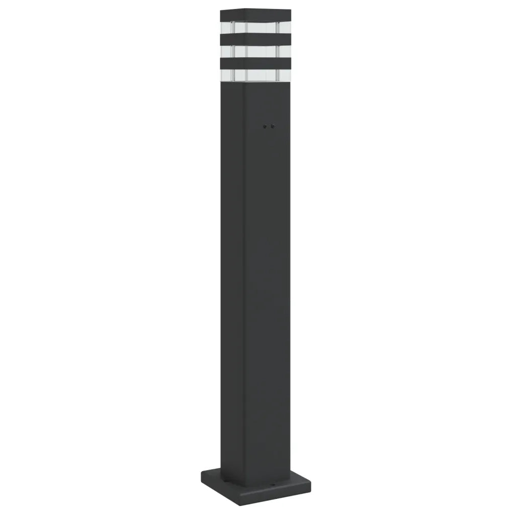 Lampada da Terra per Esterni con Presa Nera 80 cm Alluminio CFW8243890