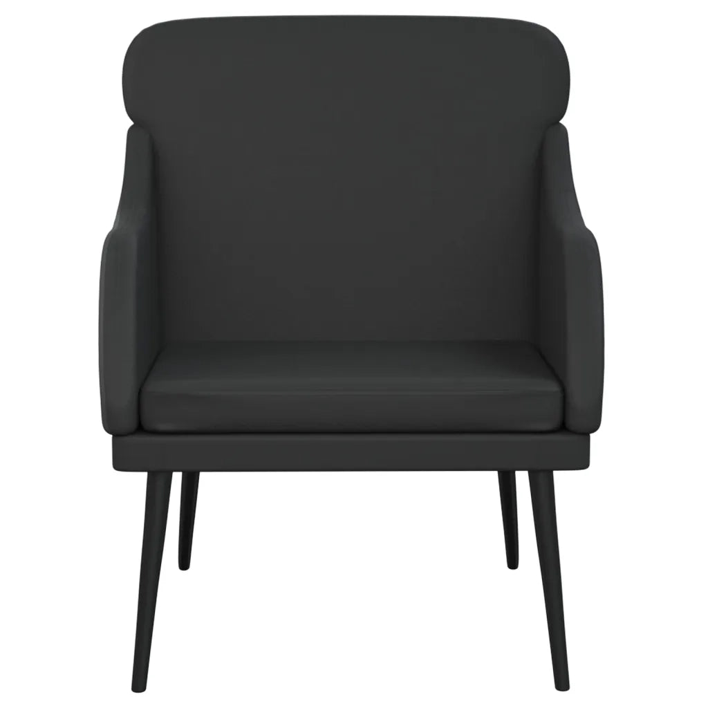 Divano Sedia-Poltrona Nera 63x76x80 cm Similpelle