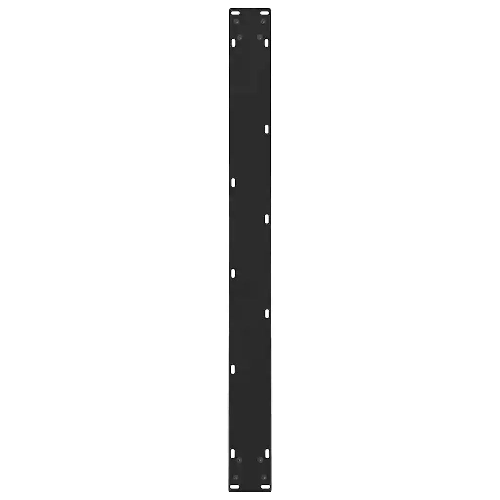 vidaXL Gambe per tavolo da pranzo nere 2 pz 100x(72-73) cm in acciaio