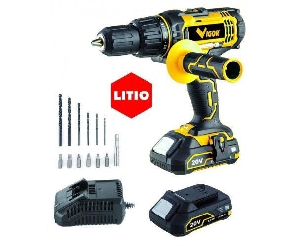 Vigor-Blinky Trapano a Percussione Vi-t20pli 2 Batterie 20V 1.5ah