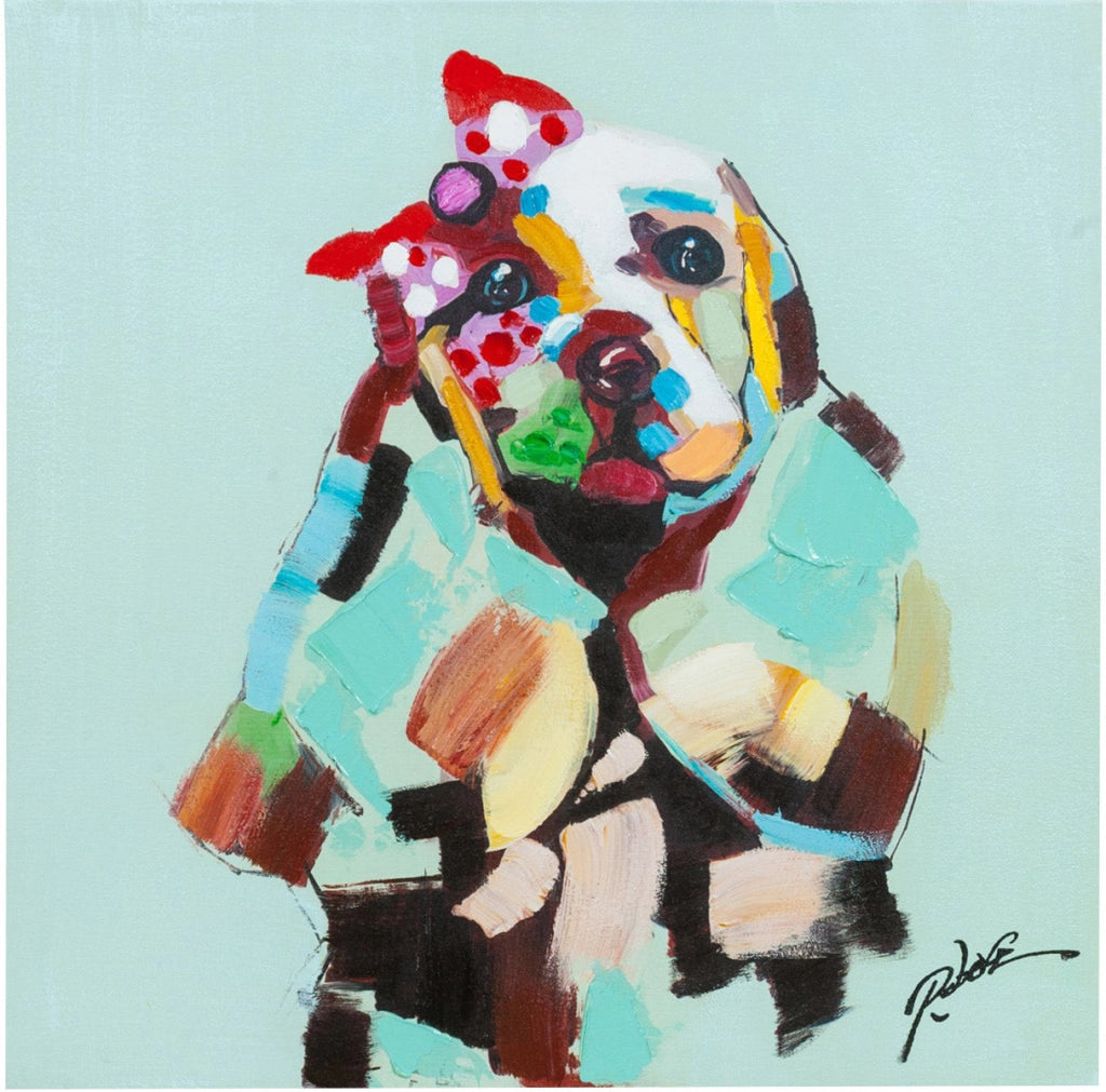 Biscottini Quadro olio su tela dipinto a mano 60x3x60 dare tocco L60xPR3xH60 L60xPR3xH60