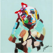 Biscottini Quadro olio su tela dipinto a mano 60x3x60 dare tocco L60xPR3xH60 L60xPR3xH60