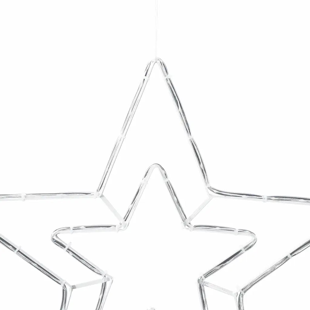 Stella di Natale Bianco Freddo 51,5 x 50 x 0,65 cm Ferro 42018959