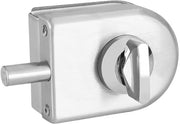 Ferramenta per Porta - Slot per Porta in Acciaio Inossidabile - Slot per Porta in Vetro - Chiave a Gomito per Blocco - Per Porte di Vetro Senza Frammento - Facile da Installare - Adatto per Porte di Vetro di 10-12 mm di Diametro