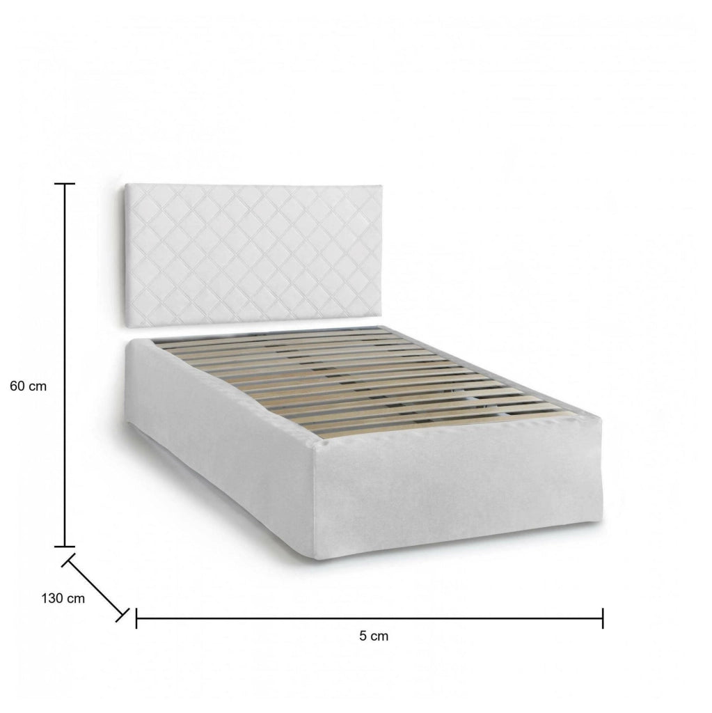 Anas, Letto Piazza e Mezza Sfoderabile Made in Italy, Bianco