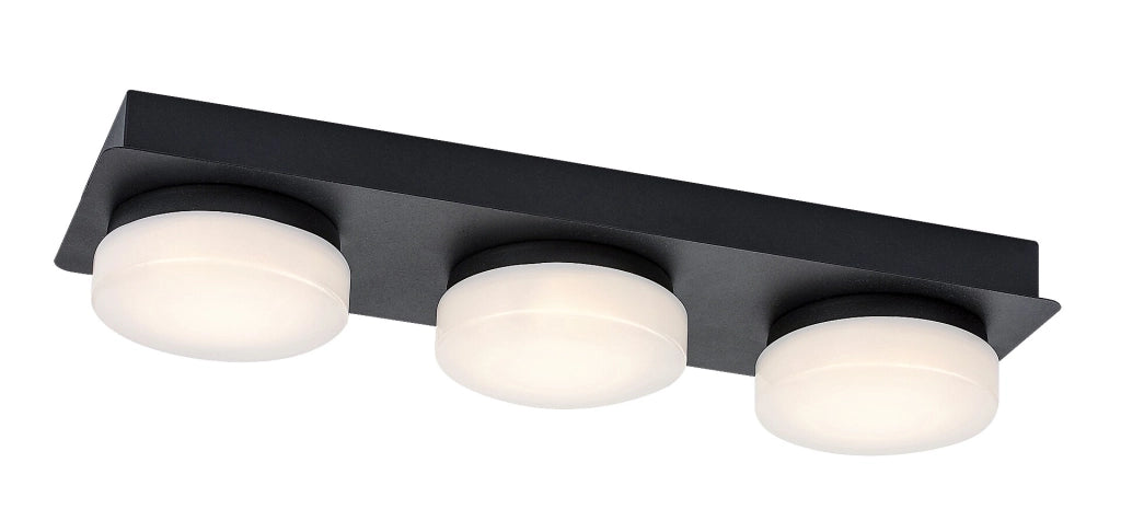 Plafoniera LED bagno 18W nero opaco IP44 Attichus Rabalux