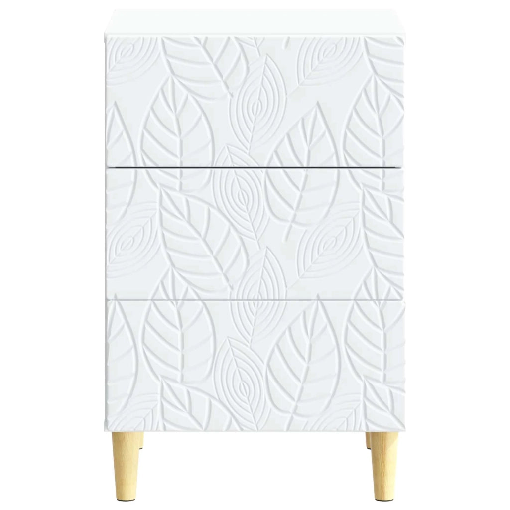 Comodino Bianco 43 x 39,5 x 66,5 cm Legno ingegnerizzato 895015