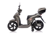 Scooter Elettrico per Bambini Licenza Ufficiale Honda SH125 12V con Ruote EVA e Sedile Pelle Grigio