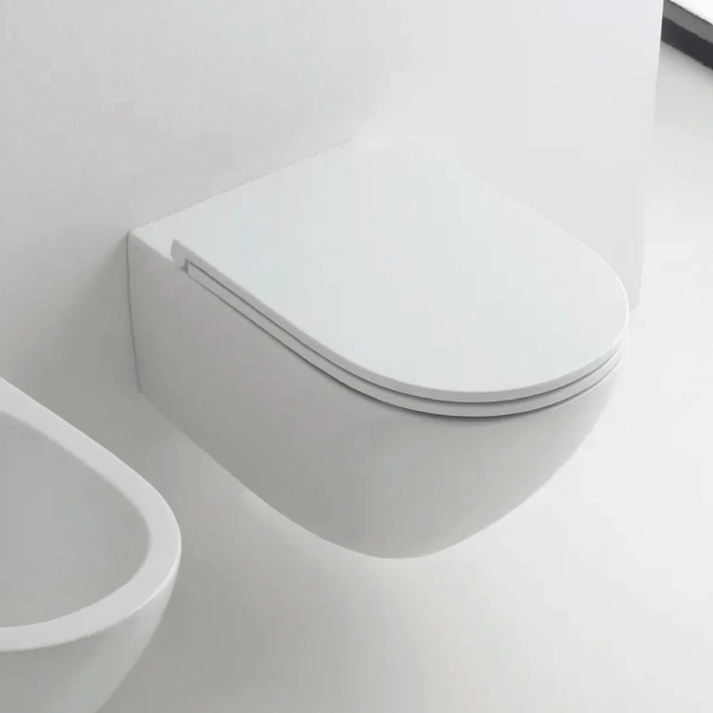 Wc Sospeso Senza Brida Kerasan "Aquatech" Bianco Lucido