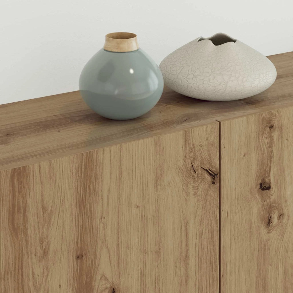 Unità TV da Parete 5 pz Rovere artigianale Legno ingegnerizzato 3402768