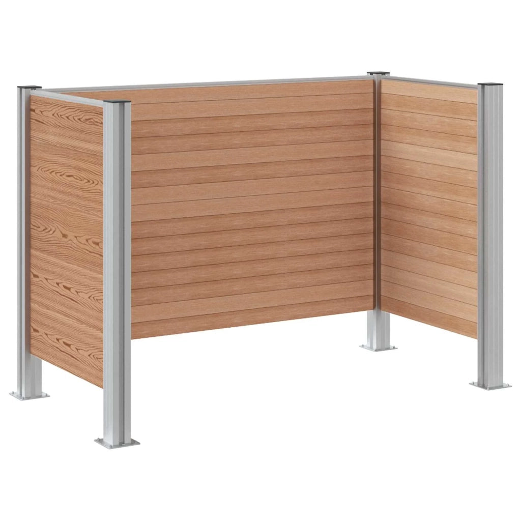 Recinzione Contenitore per Rifiuti Marrone 161 x 85 x 115 cm 3429264