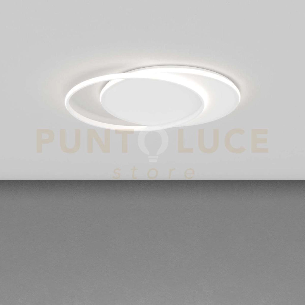 MERCURY APPLIQUE PLAFONIERA GRANDE BIANCO LED CCT 3000 4000K 7950LM 65W
