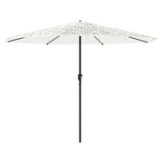 Ombrello | Parasolne Giardino con Palo in Acciaio Bianco 324x324x247 cm
