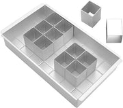 Forma per Cucina Versatile 4-29 cm - Numeri/Lettere - Forma a Torta - Superficie Antiscivolo - Argento - Riciclabile in Forno/Microonde