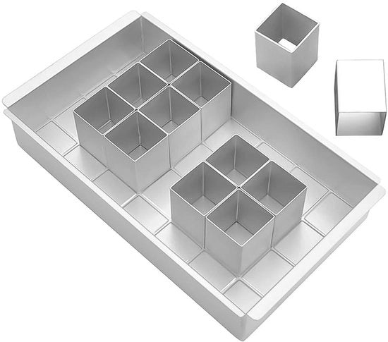 Forma per Cucina Versatile 4-29 cm - Numeri/Lettere - Forma a Torta - Superficie Antiscivolo - Argento - Riciclabile in Forno/Microonde