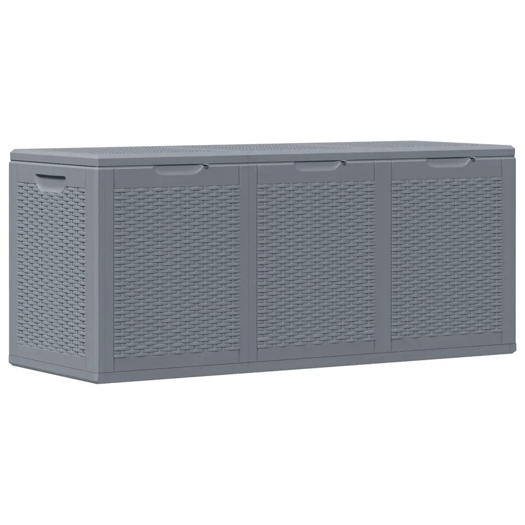 Contenitore da Giardino Grigio in Rattan PP 270 L CFW3417131