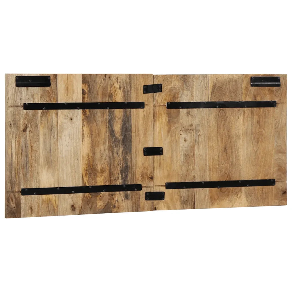 Testiera | Testata 120 cm in Legno Massello di Mango Grezzo