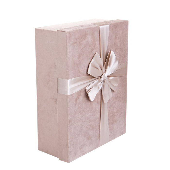 Scatola Porta 2 Bottiglie 32,5 cm in Carta Tortora