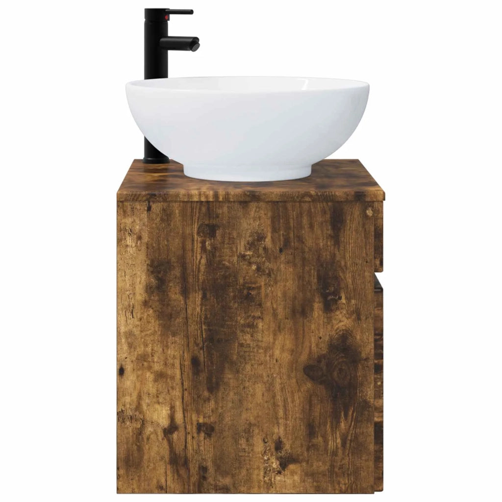 Mobile lavabo da parete Rovere Fumo 49 x 44,5 x 66,5 cm 890607