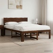 Letto matrimoniale con testiera ROSTOCK Marrone Scuro 3405428