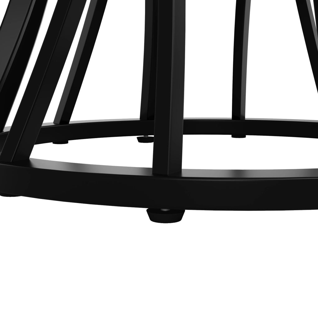 Tavolo da pranzo 80x80x76 cm in MDF effetto marmo e metallo