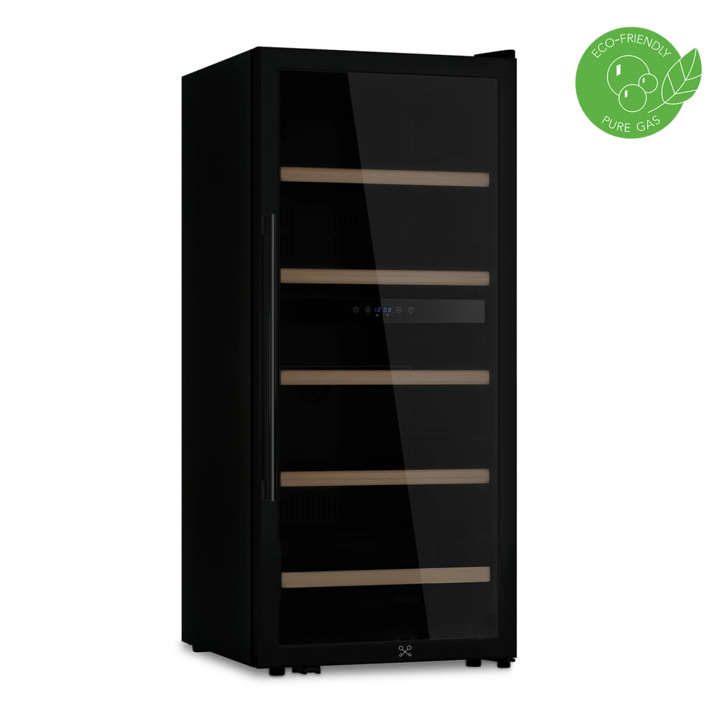 Cantinetta per vino Les Petits Champs CAVCDB91 da 91 bottiglie dual zone 5-18°C nera