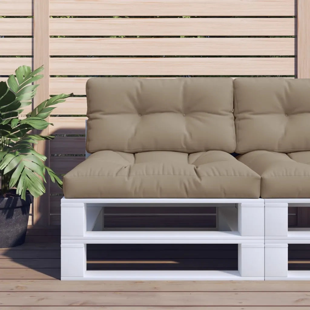 Cuscino per pallet | Cuscini per sedie Tortora 80x40x12 cm in Tessuto
