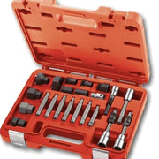 Trade Shop - Kit Di Chiavi Per Smontaggio Puleggia E Alternatore Motore Auto 24 Pezzi -