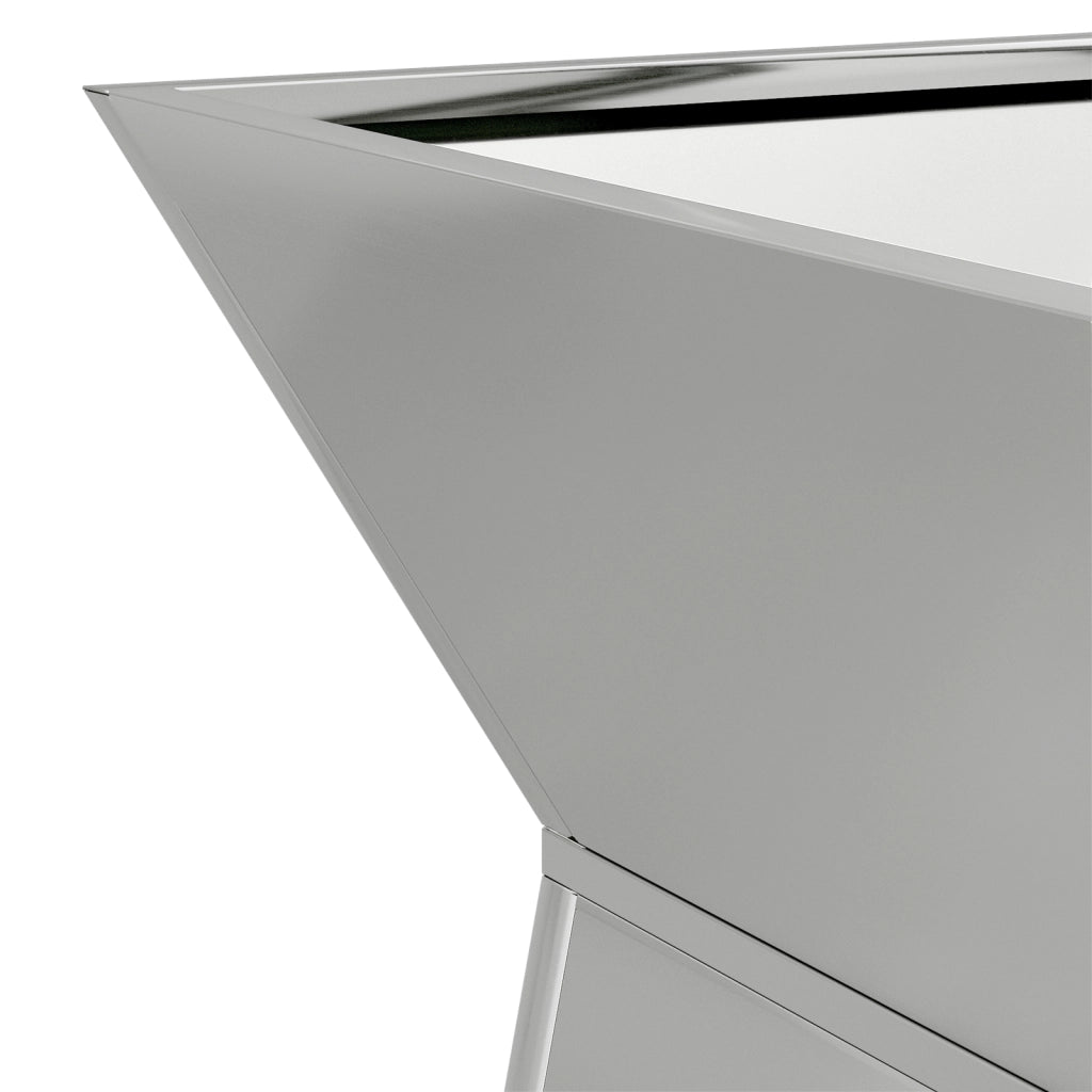 Fioriere in Metallo Acciaio zincato 35 x 35 x 73 cm