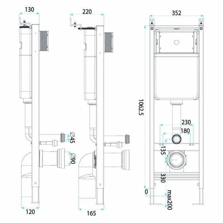 Telaio Wc Da Incasso Slim 024n